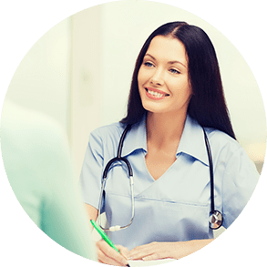 nurse floating image
