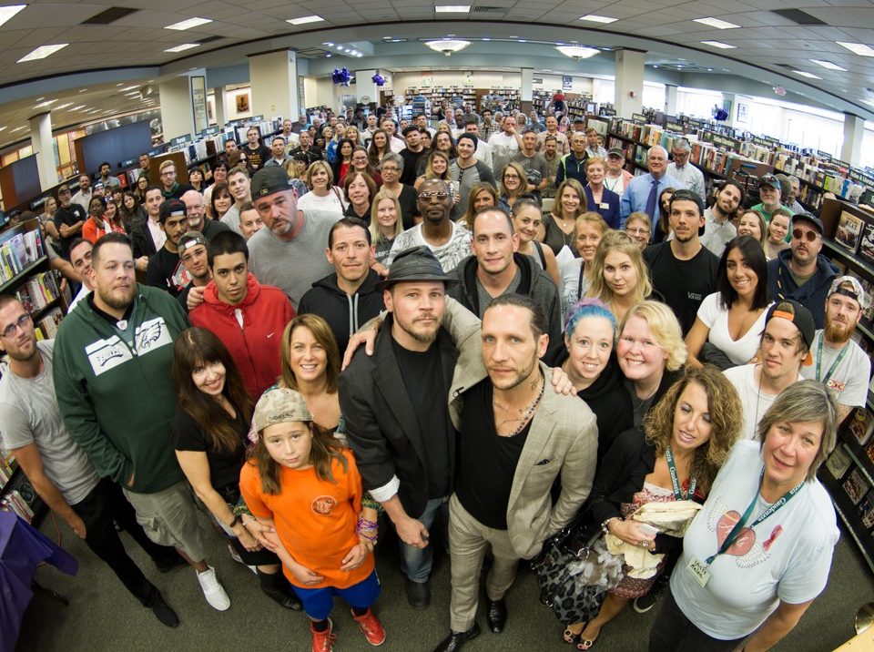 Brandon Novak with Crowd forward facing
