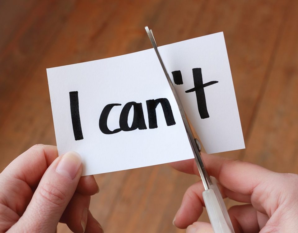 cutting t off of "I can't" paper