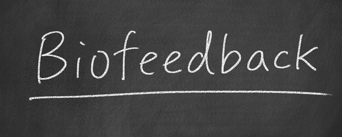 biofeedback written on a chalkboard