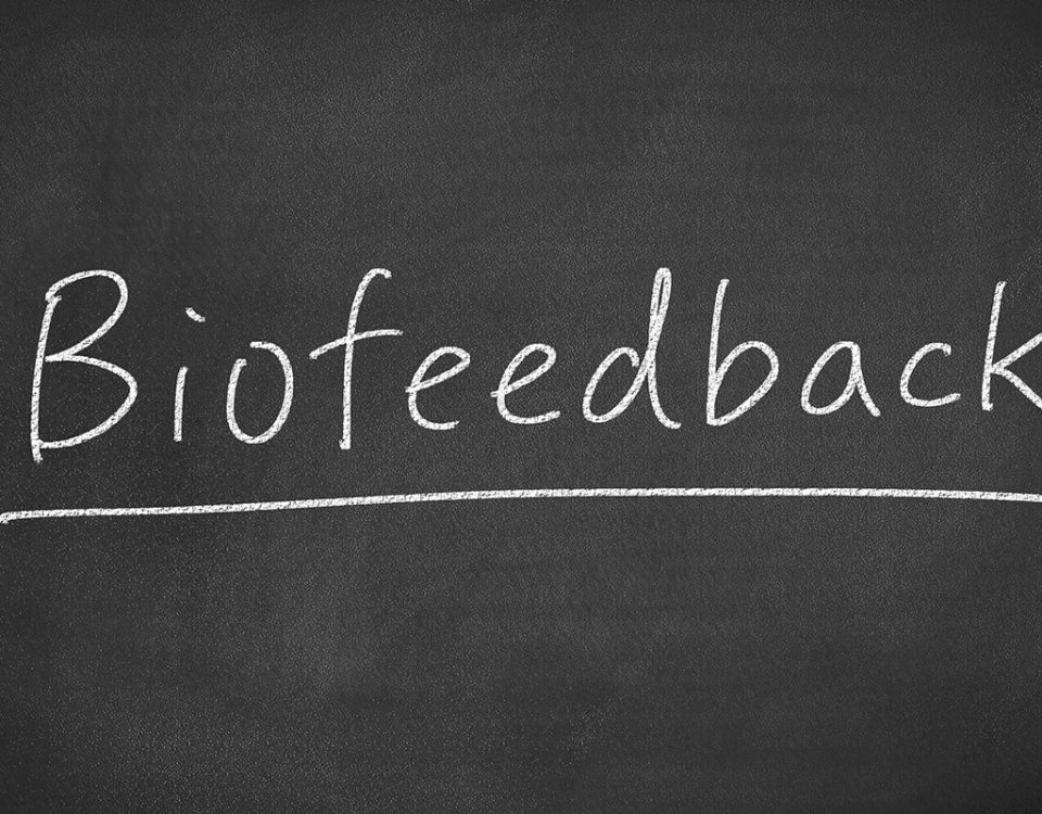 biofeedback written on a chalkboard