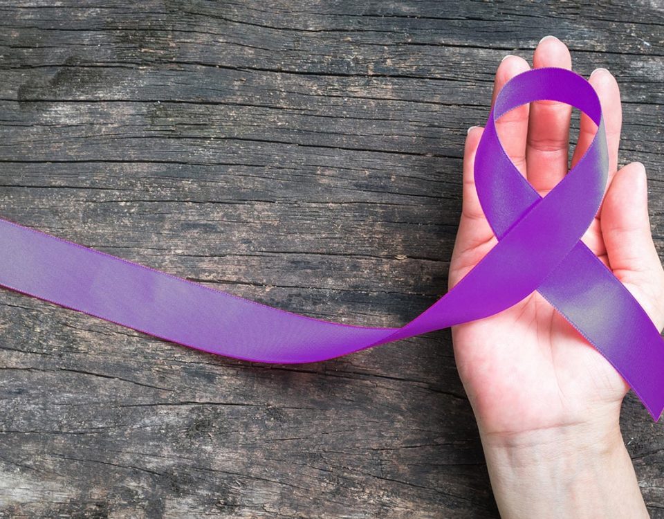 National Recovery Month purple ribbon