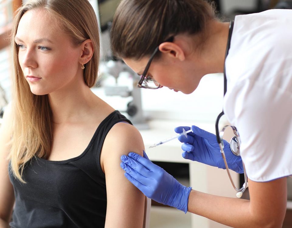 women getting injection