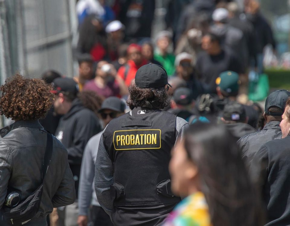 probation office in crowd