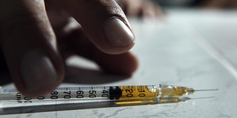 heroin syringe