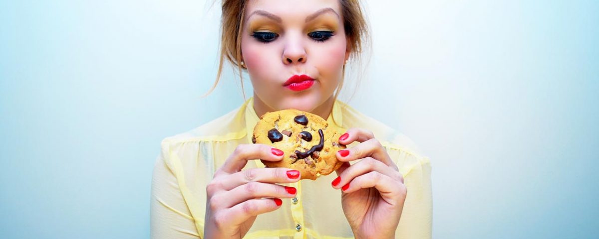 Woman with sugar craving