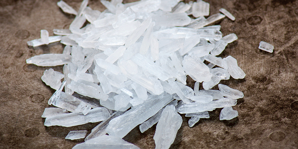 states with the highest crystal meth use